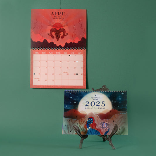 Zodiac Flip Calendar 2025