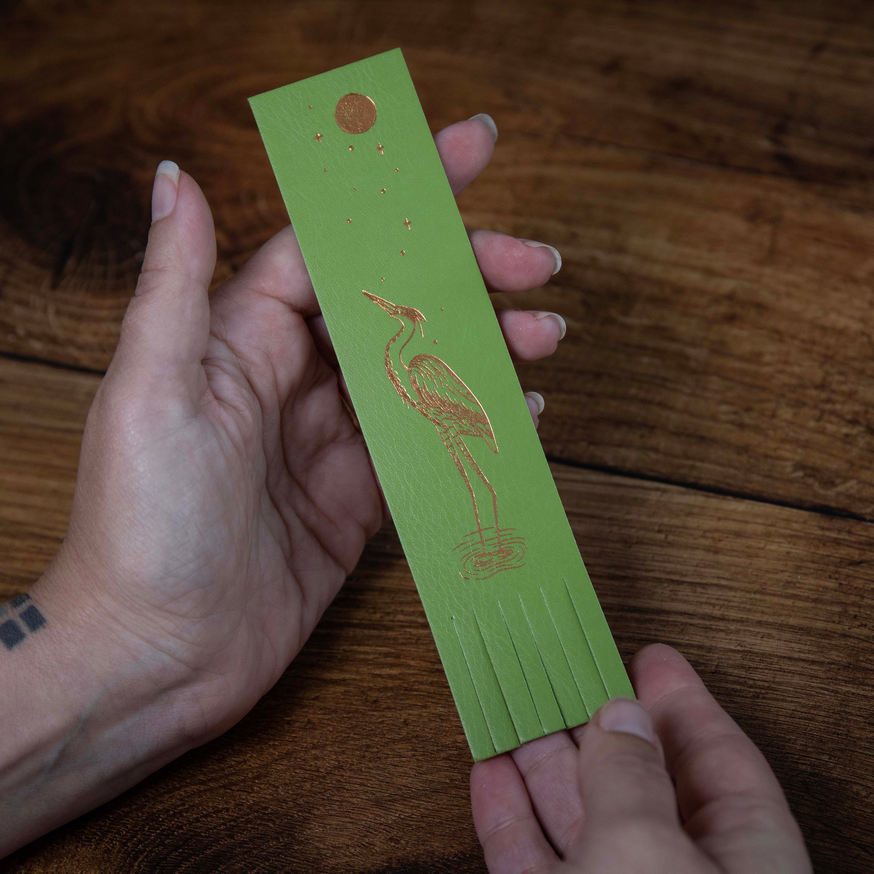 Heron Bookmark | Moon Phase Studios