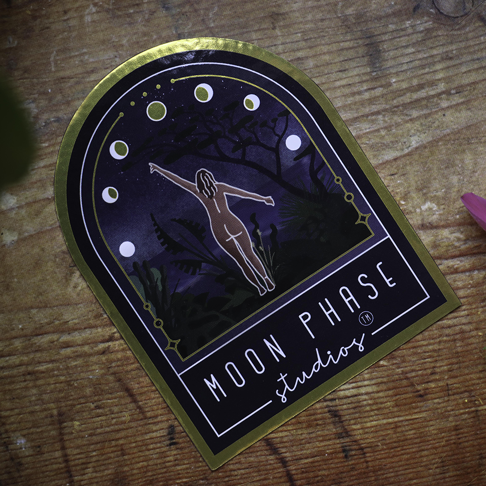 Moon Phase Sticker – Moon Phase Studios