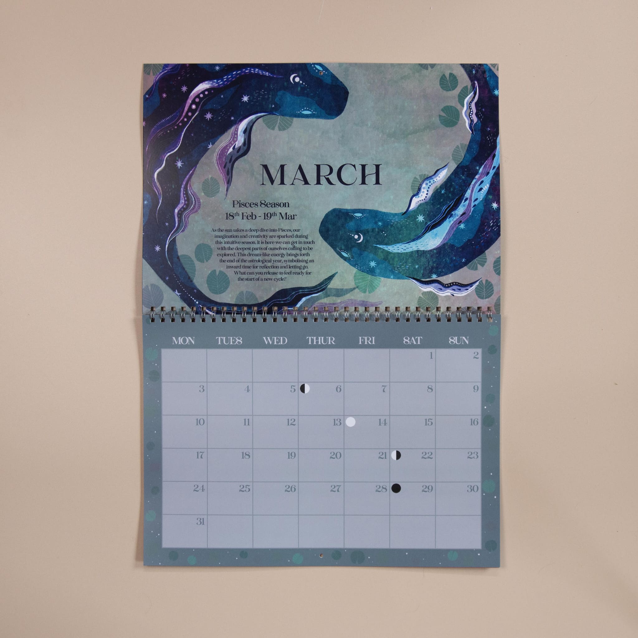 Zodiac Flip Calendar 2025